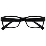 Leesbril The Reading Brillen Leesbril Mannen Zwart Grote Designer Stijl Lezers Veerscharnieren R11-1 +1,50