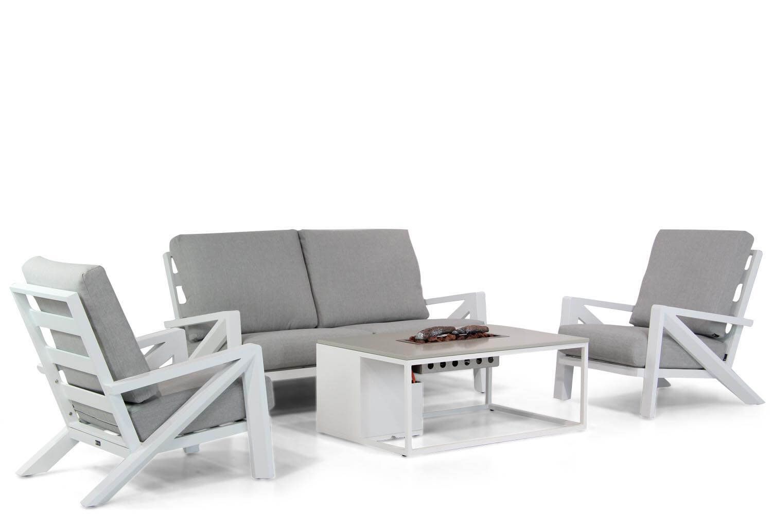Santika Furniture Cinta/Cosiloft 120 cm stoel-bank loungeset 4-delig