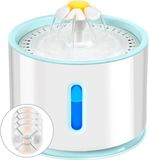 Merkloos / Sans marque Wan GmbH Drinkfontein Katten - Automatische Waterbak - Verse Watergift - Meervoudige Filtratie - 24 Liter - Wit