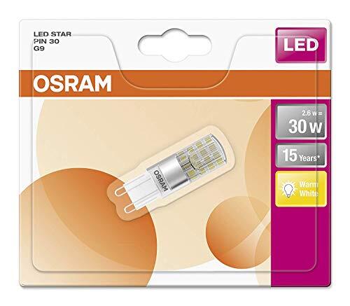 OSRAM Lamps Osram LED Star Special Pin, met G9-fitting, niet dimbaar, vervangt 30 watt, helder, warm wit, 2700 Kelvin, 9 stuks