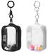 Sac d'affichage 2 Pièces - PVC transparent - Sac de rangement portable - Mini figurines - Porte-clés - 9x6x3cm - Présentoir
