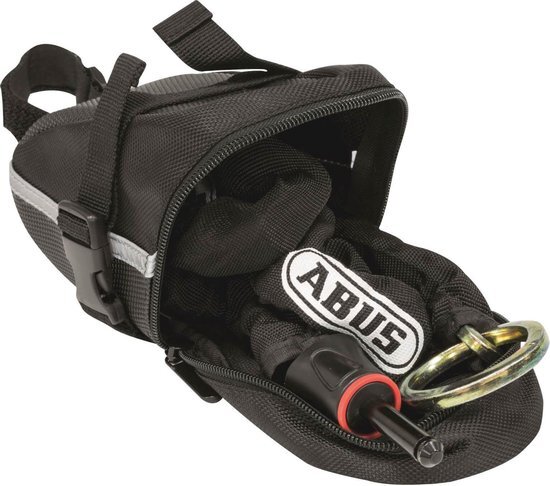 Abus 6KS/85 Insteekketting - Inclusief zadeltas - Zwart