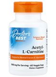 Doctor's Best Acétyl L-Carnitine met Biosint Carnitines 500 mg 60 gélules végétales