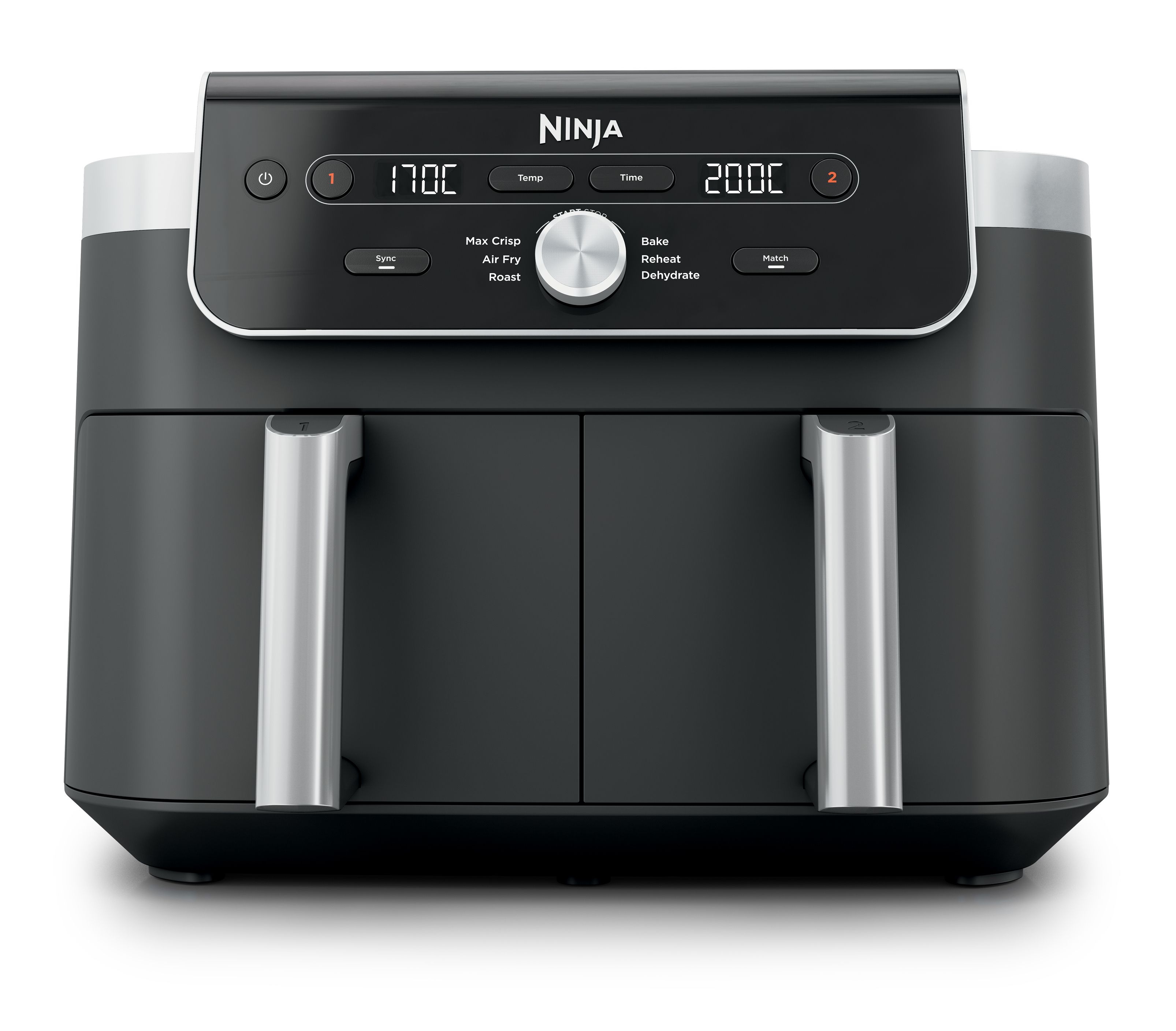 Ninja DualZone XL DZ901EU Airfryer - Dubbele Lade - 9.5 Liter - Zwart