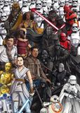 KOMAR Star Wars Retro Cartoon Vlies Fotobehang 200x280cm 4-banen