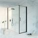 FortiFura Galeria Douchecabine - 70x180x200 cm - Veiligheidsglas - Antikalk - Mat Zwart