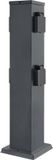 Heitronic 501335 Stopcontactsplitter Antraciet Kinderbeveiliging