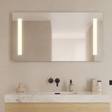 Loevschall Godhavn Vierkante Spiegel met Verlichting, LED-spiegel, 120 x 65 cm