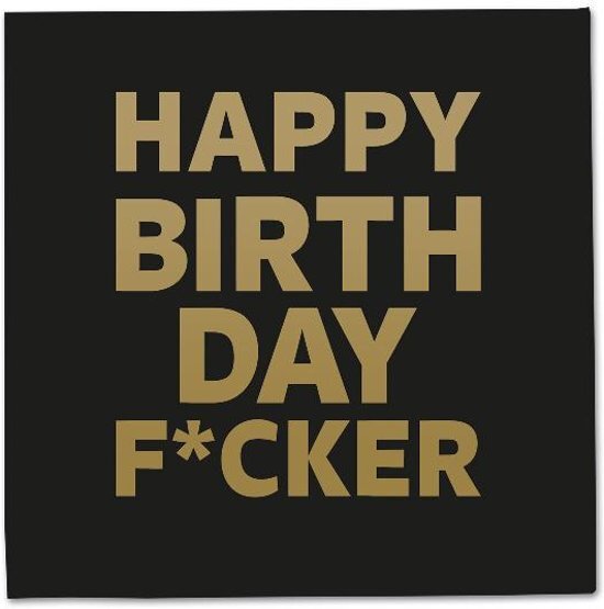 Folat HBD Fucker Servetten 33x33cm /20