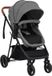 vidaXL Kinderwagen 2-in-1 staal lichtgrijs en zwart