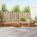 vidaXL - Acacia Hout Loungeset - 5 Zitplaatsen - Natuurlijk en Beige