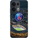 Oppo Hoesje voor Oppo Reno 13 Pro 5G met PSG-logo, stadion, nacht en Eiffeltoren