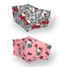 Kanguru Green Mask Hello Kitty, Facial Mask, 100% Cotton, Washable, Reusable, for Woman, Pink, 20 x 12, 5 cm, 200 g - 2 Count