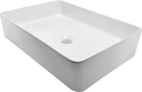 Wiesbaden Link Opzetwastafel Rechthoek 50x35x14.5 cm - Wit