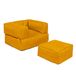 Fauteuil + zitzak voor kinderen voor buiten, oranje