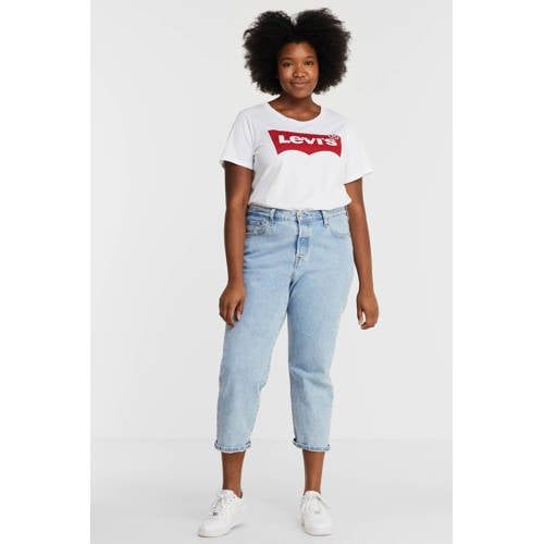 Levi's Plus T-shirt Perfect Graphic Tee - Wit/Rood