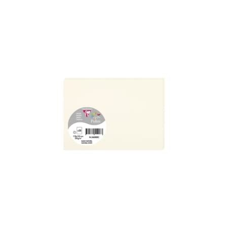 Clairefontaine 56080C Kaarten - 25 stuks - 110 x 155 mm - Wit - 210 g