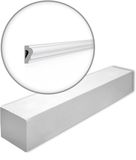 NMC WALLSTYL WL2-box Wandlijst wit | 72 m