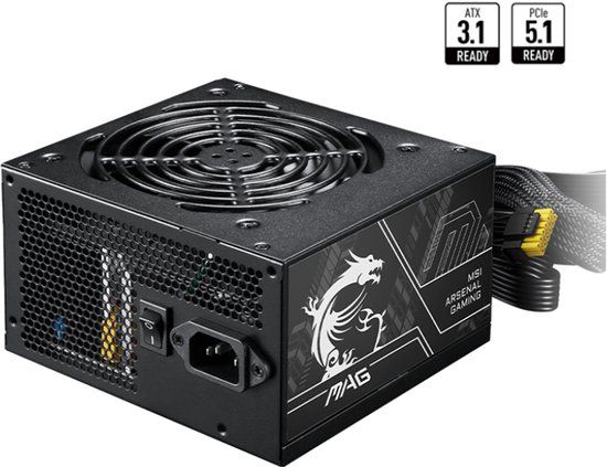 MSI MAG A750BN PCIE5 II power supply unit 750 W 24-pin ATX ATX Zwart