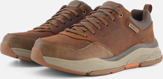 Skechers Bengao - Hombre Heren Veterschoenen - Bruin - Maat 43