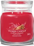 Yankee Candle Bougie parfumée moyenne Sparkling Cinnamon