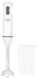 Merkloos Staafmixer 600 W - Mixstaaf en pureerstaaf - 2 snelheden - Roestvrij staal - Wit - Met maatbeker 600 ml