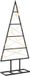 vidaXL Metalen Kerstboom KUOPIO 60 cm Warmwit Zwart