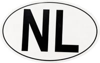 AutoXtreme NL sticker auto (1 stuk) – Landcode NL – Voor Caravan, Auto, Aanhanger & Fietsendrager – Conform Europese wetgeving