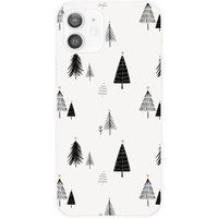 Apple iPhone 12 Beschermende Siliconen Case - Elegante Dennenboom