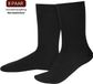 Sukats® 8 Paar Merino Wol Sokken Heren - Maat 43-46 - Zwart
