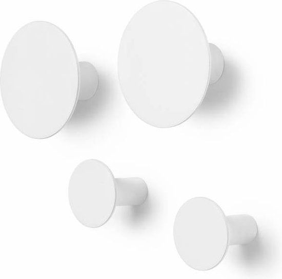 Blomus PONTO Wandhaken - Leliewit - Set van 4