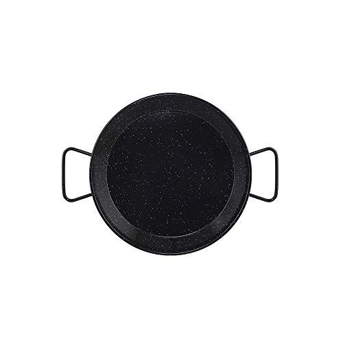 Metaltex 7398130000 Paella-pan, geëmailleerd staal, zwart