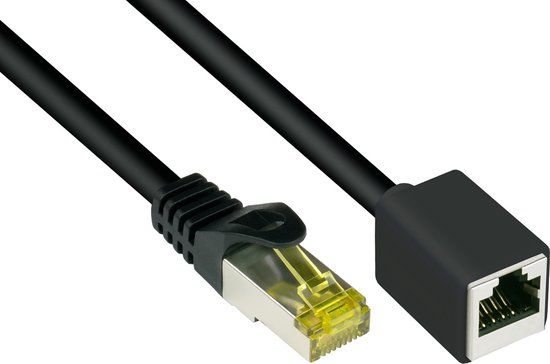 Good Connections S/FTP CAT7 10 Gigabit netwerk verlengkabel / zwart - LSZH - 5 meter