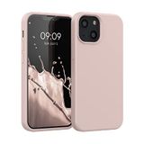 kwmobile telefoonhoesje compatibel met Apple iPhone 13 mini hoesje - Zachte case voor smartphone - Back cover in kokosmelk
