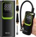 Vayox Pompe à air électrique, pompe à air sur batterie, matelas pneumatique portable avec batterie 8000mAh, compresseur d'air électrique 150PSI, mini-compresseur, avec écran LCD VA0410