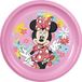 Tataway Disney Pink Minnie plastic plat bord voor meisjes, bestand tegen onbedoelde schokken en herbruikbaar