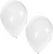 Bellatio Decorations ballonnen - 45 stuks - wit - 27 cm - verjaardag