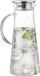 Esmeyer Carafe en verre FARO avec poignée, Transparent/Argent, Verre/Acier inoxydable, 1,7 L
