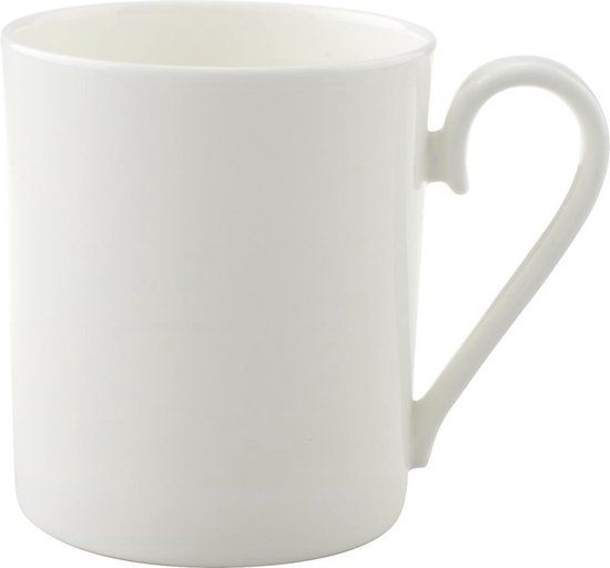Villeroy & Boch Royal Beker - met oor - 300 ml - Wit - Porselein - Vaatwasserbestendig