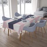 Bonamaison Tafelkleed, Anti-Mold, Sneldrogend, Waterdicht, 100% Polyester Tafellaken, Willekeurig patroon, 140 x 200 Cm - Ontworpen en Vervaardigd in Turkije