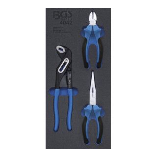 BGS Werkplaatswageninzet - Tangen set - 3 delig
