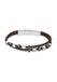 Police Freeway Armband Van Mannen Zwart Leer 21 cm