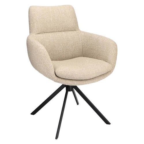 Wehkamp Home Armstoel Soho Microleder Bull Graphite 66 Leg Black 360° Return-system Sabi