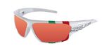 Salice 002 Ita Lunettes de soleil unisexe blanc rouge