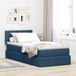 Maison Exclusive - Lit LED avec rangement et matelas, bleu, 100 x 200 cm, tissu