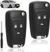 Opel Télécommande à 3 boutons, pliable - Compatible avec Opel Insignia, Astra J, Vauxhall Mokka, Zafira - 2 pièces, tournevis de précision inclus.