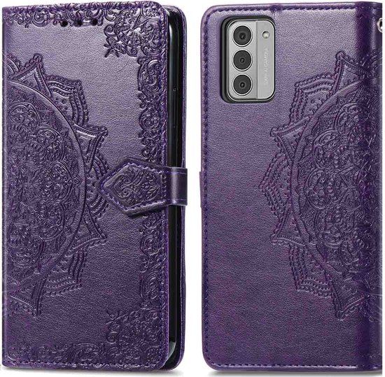 iMoshion Hoesje Nokia G42 - Mandala Bookcase - Paars