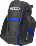 Sparco Blauwe Nylon Fietszadeltas Geschikt Voor Lange Reizen Met Dubbele Zak En Reflecterende Band