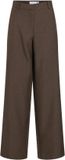 Vila Pantalon Vidarling Rw Pant/tes 14120610 Black Beauty/brown Femme Taille - W42