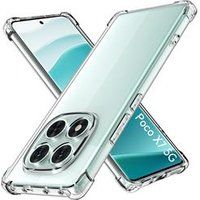 Phonillico® Case voor Xiaomi Poco X7 5G - Schokbestendige bescherming Zacht TPU Transparant
